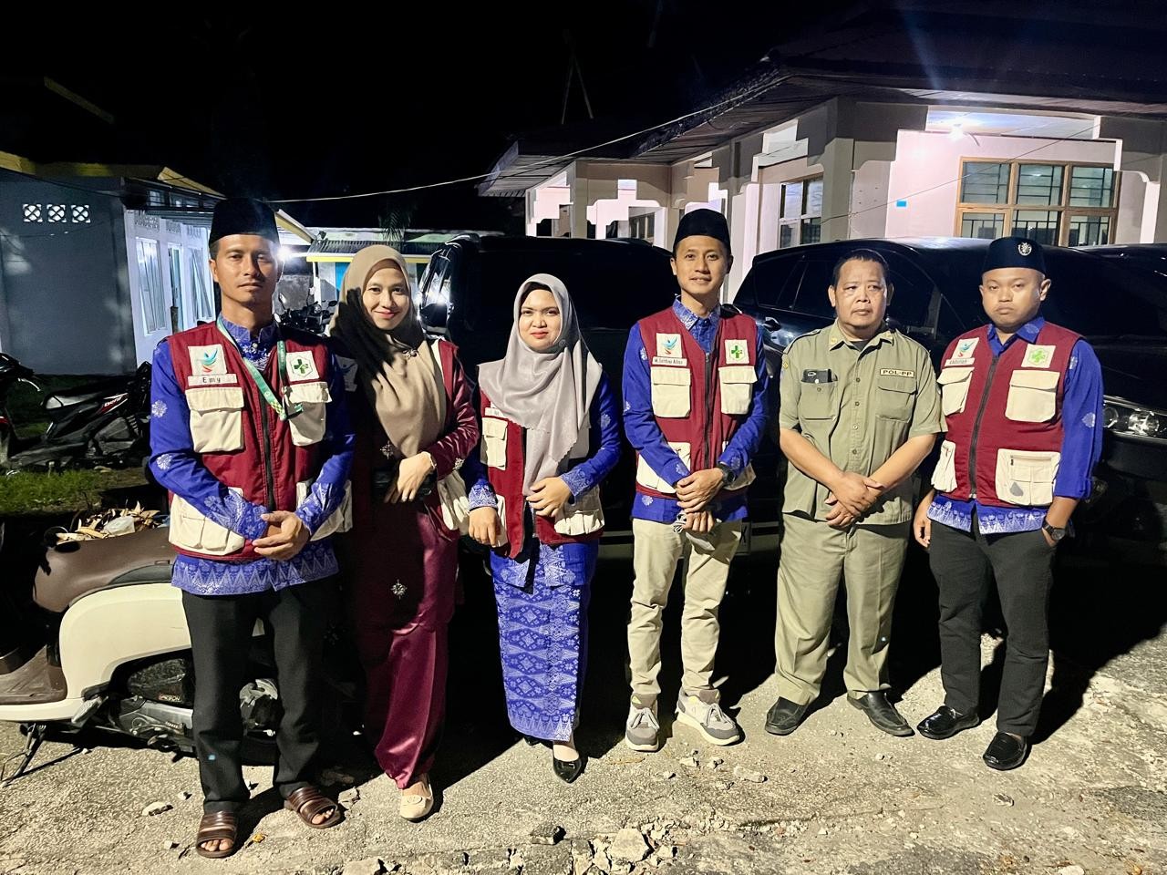Tim P3K Medis UPT Puskesmas Lubuk Muda Siaga di Pembukaan MTQ Tingkat Kecamatan Siak Kecil ke-XX